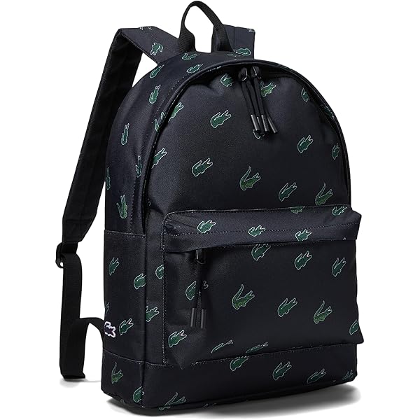 Amazon.co.jp: Lacosteメンズナイロンバックパック, ブラック